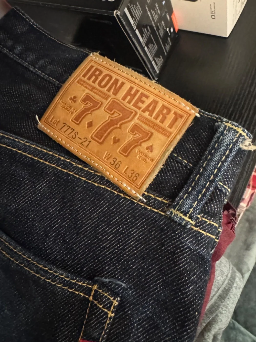 Iron Heart IH-777S-21 21oz Selvedge Denim Jeans W36 Made in Japan